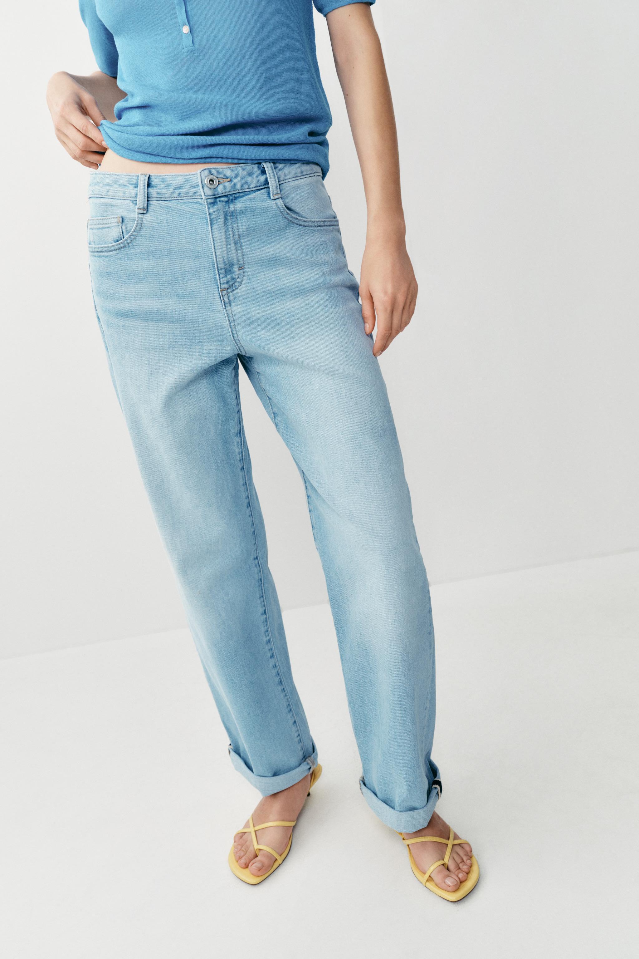 Z1975 RELAXED FIT MID-RISE TURN-UP HEM JEANS